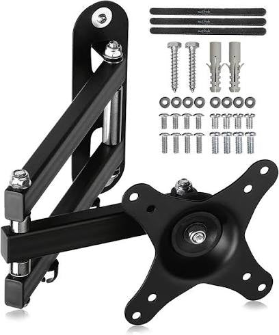 TV /Monitor Wall Mount Bracket 14-27 Inch 180 Degrees Tilt Swivel & Rotation Adjustable Stand 14"-27