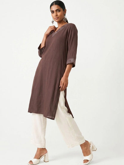 Women Embellished Sequinned Kurta