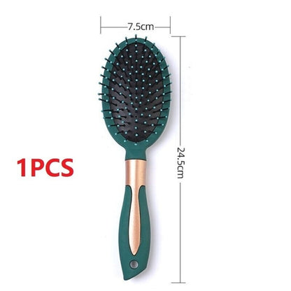 4Pcs Anti-Static Air Cushion Hair Comb Set – Scalp Massage & Smooth Styling Brushes