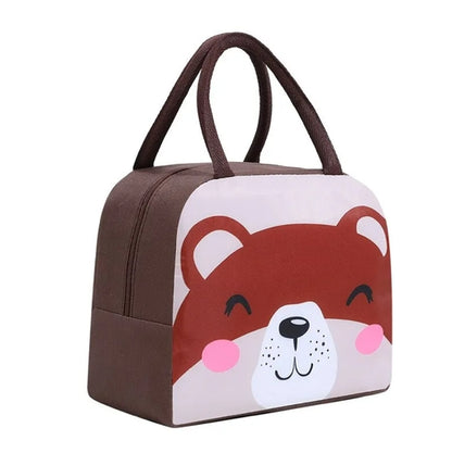 Cartoon Thermal Insulation Lunch Bags Oxford Fresh Cooler Pouch for Students Children Lunch Picnic