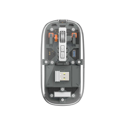 WIWU Crystal Wireless Mouse WM105 Three-mode Rechargeable Mute High Quality Wireless Mouse