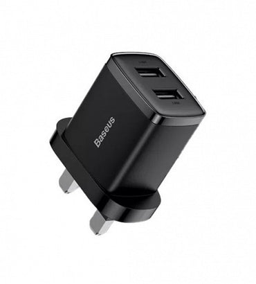 Baseus 10.5w Dual USB UK Pin Adapter – CCXJ010301