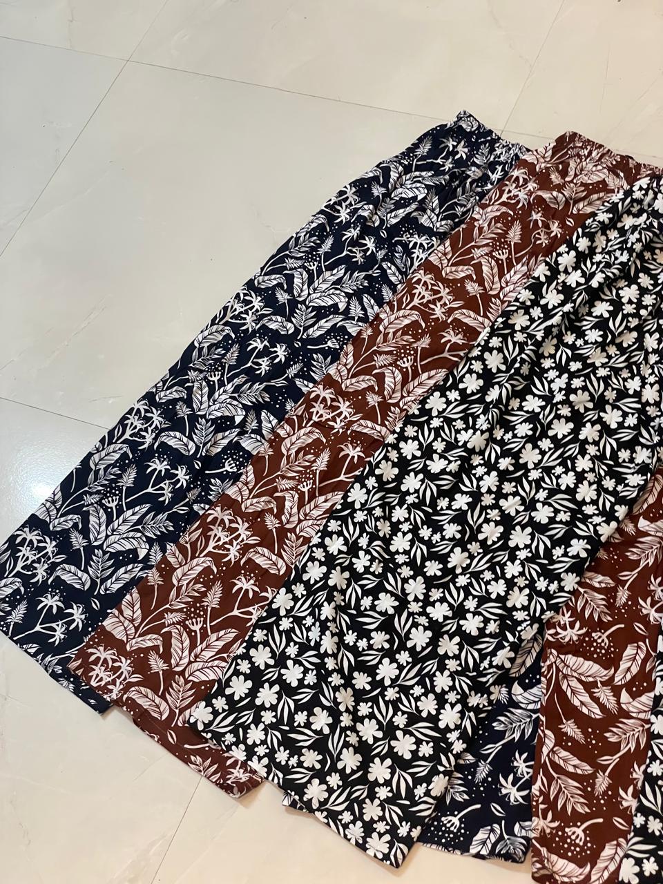 Women's Plazzo Pants - High-Quality Black, Navy Blue & Multicolor - Gate Shopping