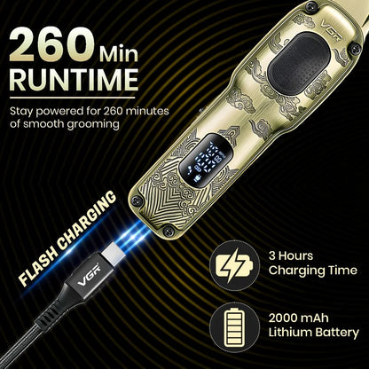 VGR V-954 Professional Cordless Hair Trimmer For Men