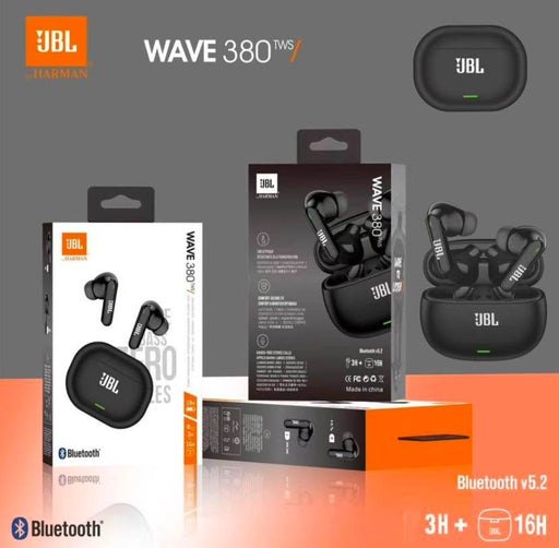 JBL Air R03/WAVE 380 True Wireless Stereo Earphones with Crystal Clear Sound, Dual Microphone