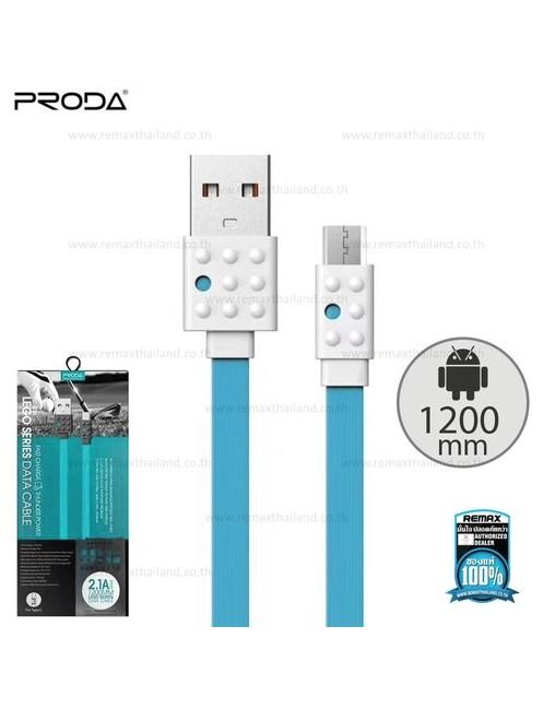 Remax Proda Micro USB Charging Data Cable TPE 1.2m 2.1A for Samsung Xiaomi Huawei