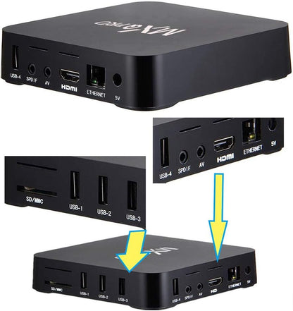 MXQ Pro 5G 4K Android 11 TV Box 2024 Android Smart Box H.265 HD 3D Dual Band 2.4G WiFi Quad Core Smart Home Media Player Netflix