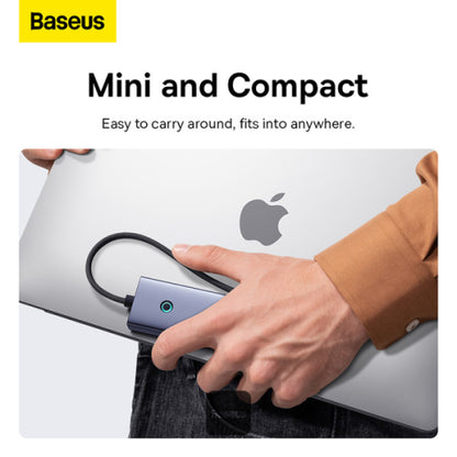 Baseus UltraJoy Series 4-in-1 USB-C Hub To USB 3.0 Extention - Grey