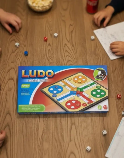 Foldable Ludo Game Board with Magnetic Pieces , a Brain Game