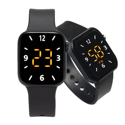 LED Digital Silicone Band Sports Belt Watch for Smart Men Boys Gents Ladies Unisex LED Watches
