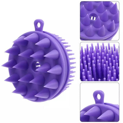 Bath and Shampoo Brush, Silicone Body Scrubber for Use in Shower, Exfoliating Body Brush
