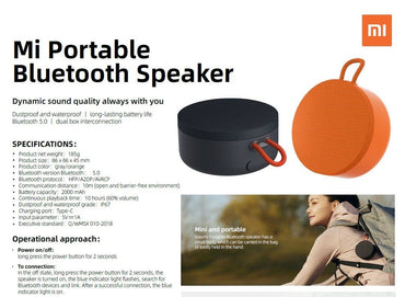 Xiaomi Mi Mini Portable Powerful Outdoor Bluetooth Speaker - 100% Genuine MI