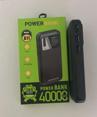 40000MAh Digital Power Bank with LED Display & USB Ports