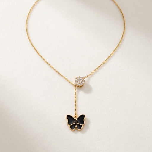 The Noir Papillon Gold Chain