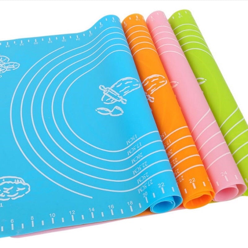 Large Size Silicone Baking Mat Pizza Dough Maker Pastry Kitchen Gadgets Cooking Tools Utensils Bakeware Kneading Accessories Dough mat kitchen tools baking supplies Dough Pizza Dough Non-Stick Maker
