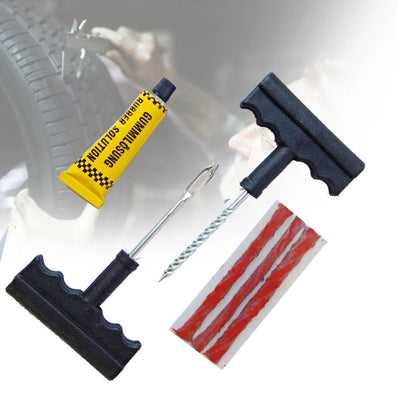 Car Tubeless Tire Repair Tools Tyre Puncture Repair Plug Kit Needle Patch Fix Tool