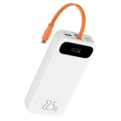 Baseus Block Digital Display Quick Charge Power Bank with Built-in Type-C Cable - 22.5W