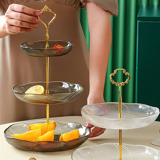 Glass Cake Holder Space