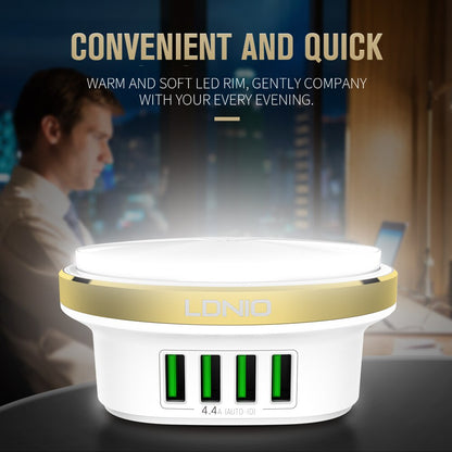 PC Material Desktop Home Charger - White