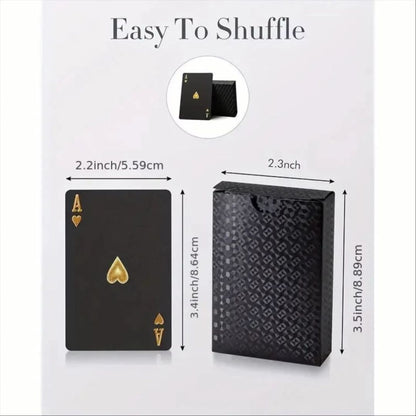 Luxury Skull Waterproof Poker Cards: Gold & Silver Collector's Edition Deck for Board Games
