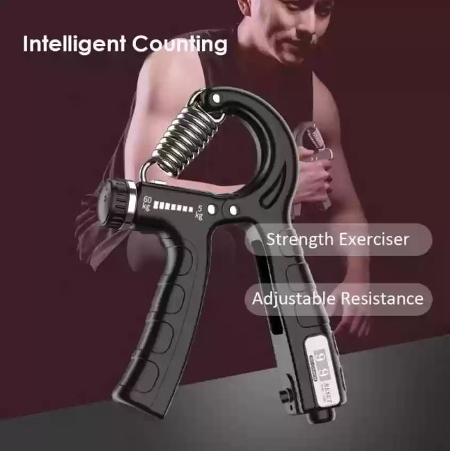 Countable Heavy Hand Gripper: 5-60Kg Adjustable Spring Fitness Expander for Arm & Finger