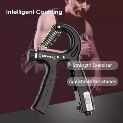 Countable Heavy Hand Gripper: 5-60Kg Adjustable Spring Fitness Expander for Arm & Finger