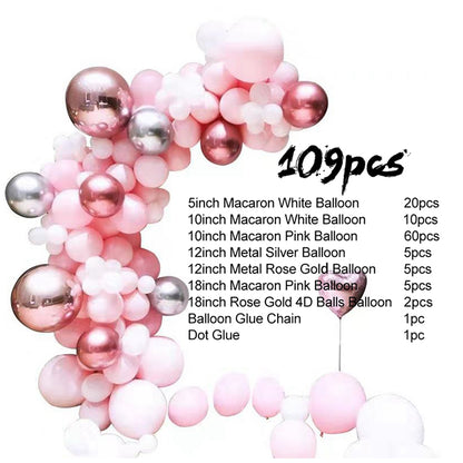 FREE 12 PCS 3D BUTTERFLY WITH Complete Set 109-Piece Premium Blue Balloon Garland Kit for Party Decoration, Unisex Balloon Arch Set for All Ages