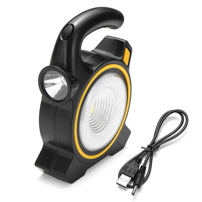 Solar Power Flashlight Camping Lanterns Outdoor Emergency LED Working Light USB Charging Portable