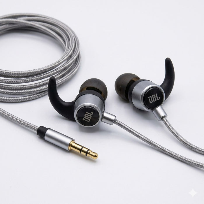 JBL JB-93 3.5Mm Wired Headset: Lightweight in-Ear Earphones with Built-in Mic & Stereo Sound