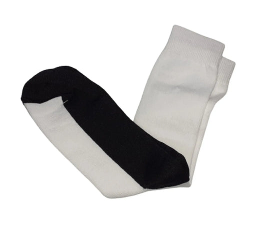 Premium Cotton School Socks - White