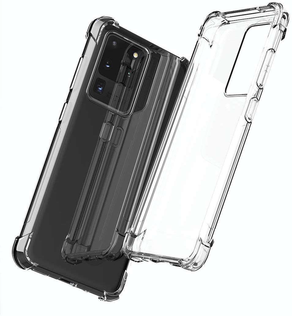 Samsung Galaxy S20 Ultra Transparent Case Shockproof Silicone Clear Casing Airbag