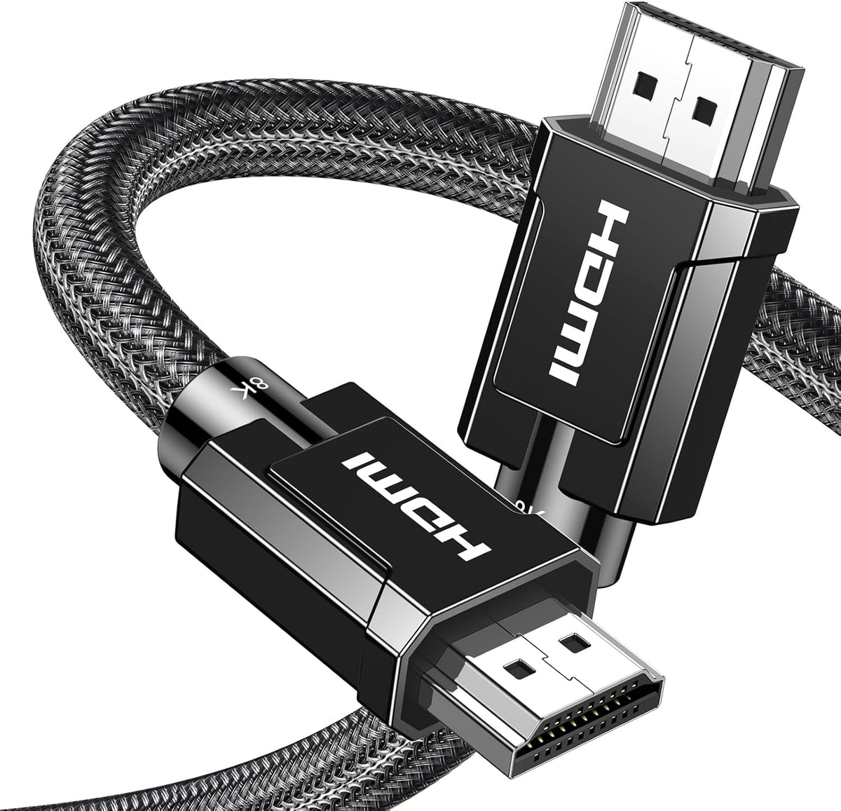 UGREEN 8K HDMI 2.1 Cable Certified 6.6FT, 10K Ultra High Speed HDMI Cord 4K 240Hz 48Gbps HDCP 2.2&2.3 eARC HDR Dolby Compatible for PS5 Xbox Series X/Switch 2/Roku TV/Laptop/Monitor/Mac mini M4 Pro