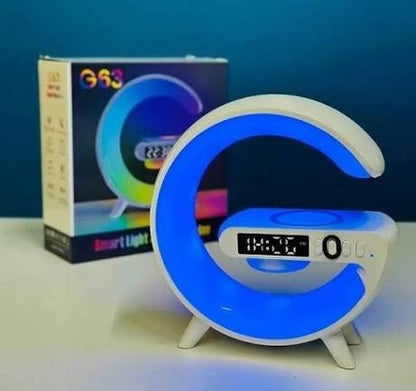 G63 Mini RGB Bluetooth Speaker with Wireless Charging & Alarm Clock