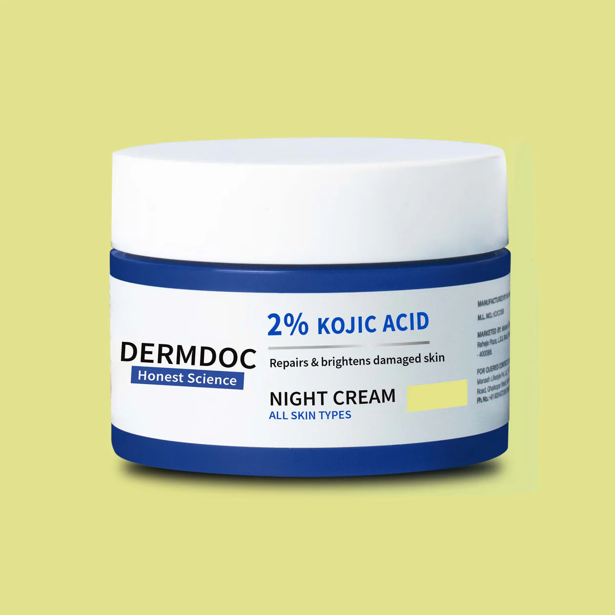 DermDoc 2% Kojic Acid Night Cream (50 G)