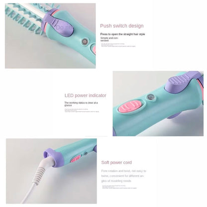 Hairdressing Electric Hair Straightener Comb Straightening Heating Temperature Hair Straightener Brush Smoothing Makeup Hairdressing Electric Hair Straightener Comb Straightening Heating Temperature Hair Straightener Brush Smoothing Auto-rotating