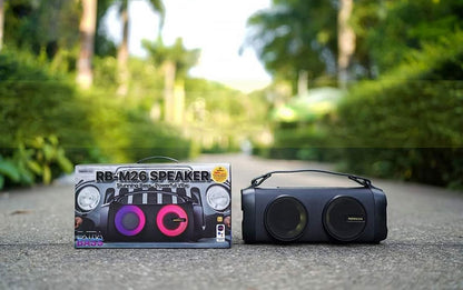 REMAX RB-M26 Outdoor Hand Lifted Double Terminal Bluetooth Speaker Plaza Dance Sports Portable Sound