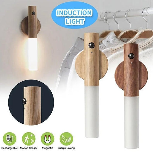 Motion Sensor LED Night Light Human Body Induction Lamp Wall Mount Rechargeable