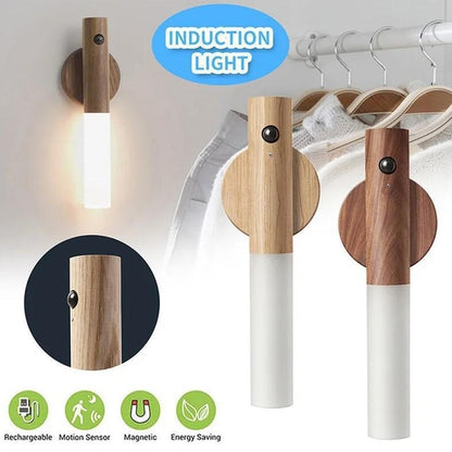 Motion Sensor LED Night Light Human Body Induction Lamp Wall Mount Rechargeable