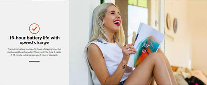 Tune 125BT by Harman in-Ear Bluetooth Headphone with Built-in Mic, 16 Hours Playtime, Bluetooth 5.0, Dual Connect and Quick Charging