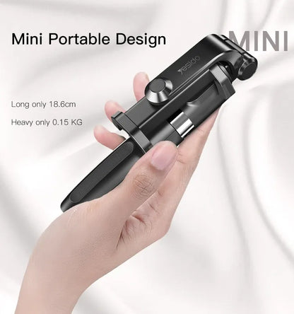 Yesido SF11 Remote Control Wireless Tripod Selfie Stick