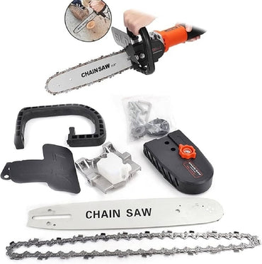 Angle 4'' Inch Grinder Chainsaw Attachment 11.5'' - 16" Inch Chainsaw Bracket for Angle Grinder