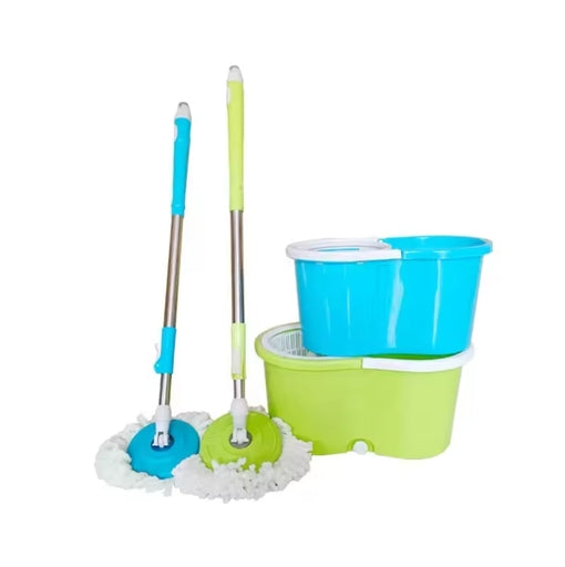 360° Rotating Magic Mop & Bucket Set – Microfiber Floor Cleaning System with Wheels