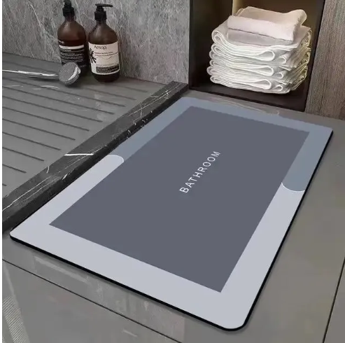 Super Water Absobant Diatomite 3.5Mm Thickness Bathroom Mat