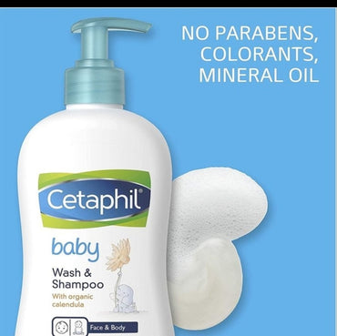 Ceta Phil Baby Wash & Shampoo with Natural Calendula – 399Ml