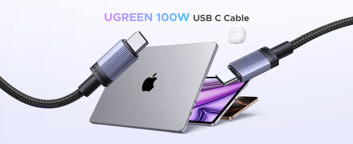 UGREEN 65832 100W USB C to C Cable PD Fast Charging - 1M