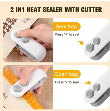 Portable Mini Bag Heat Sealer | Handheld Plastic Food Bag Sealing Machine