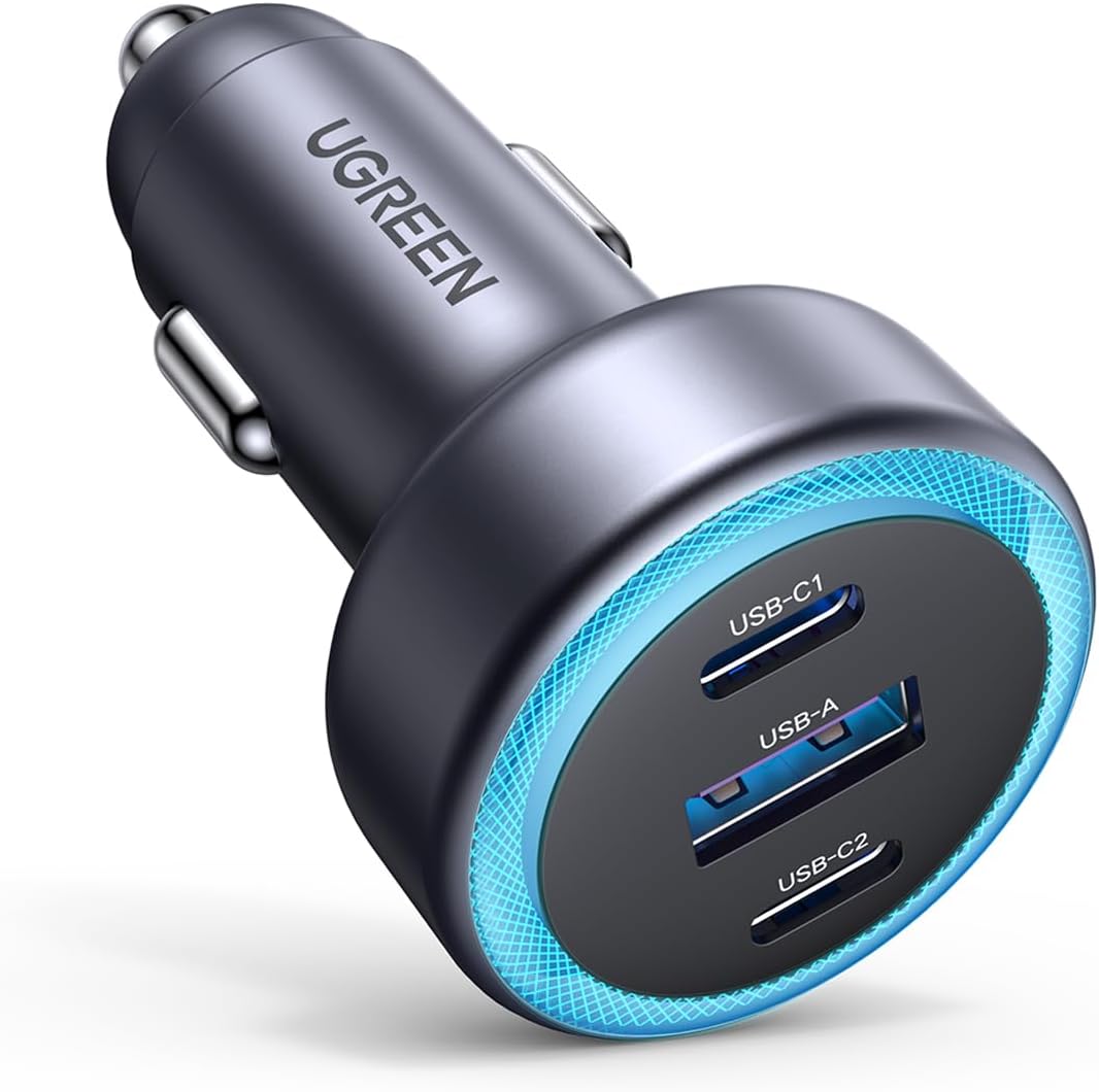 UGREEN 30W USB C Car Charger 3 Port PD Fast Charging  - 45843