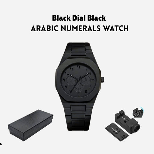 Men’s Arabic Quartz Watch – Simple Business Style Fashion Wristwatch