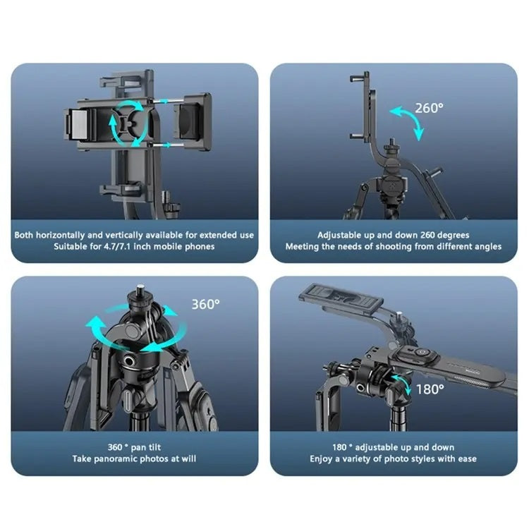 YESIDO Multifunctional Tripod Stand and Selfie Stick for Smartphones SF17