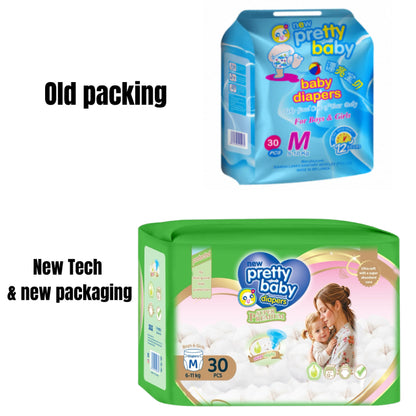Pretty Baby | Disposable Baby Diapers | Medium 30 Pcs